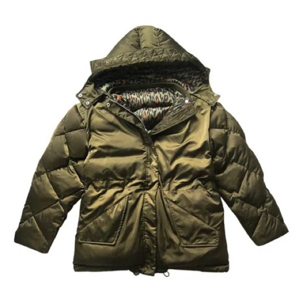 Brand New Sandro size 38 down jacket, khaki, down+feather, very warm! Reversible